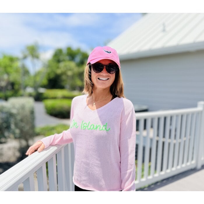 Summer Sweater Ladies V-neck - Pink