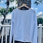 Summer Sweater Ladies V-neck - White/Pink
