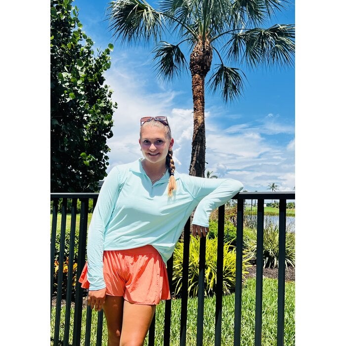 BloqUV Ladies 1/4 Zip - Mint