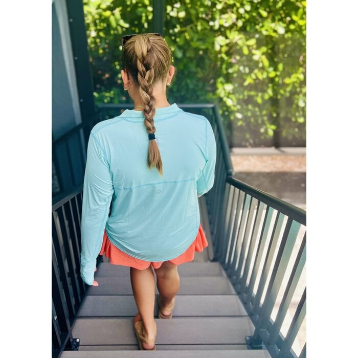 BloqUV Ladies 1/4 Zip - Mint