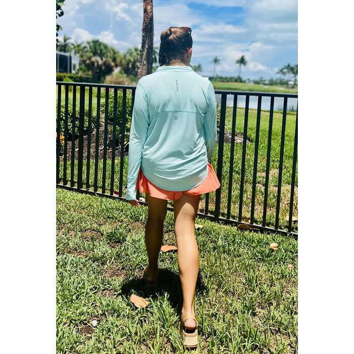 BloqUV Ladies 1/4 Zip - Mint