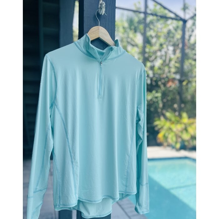 BloqUV Ladies 1/4 Zip - Mint