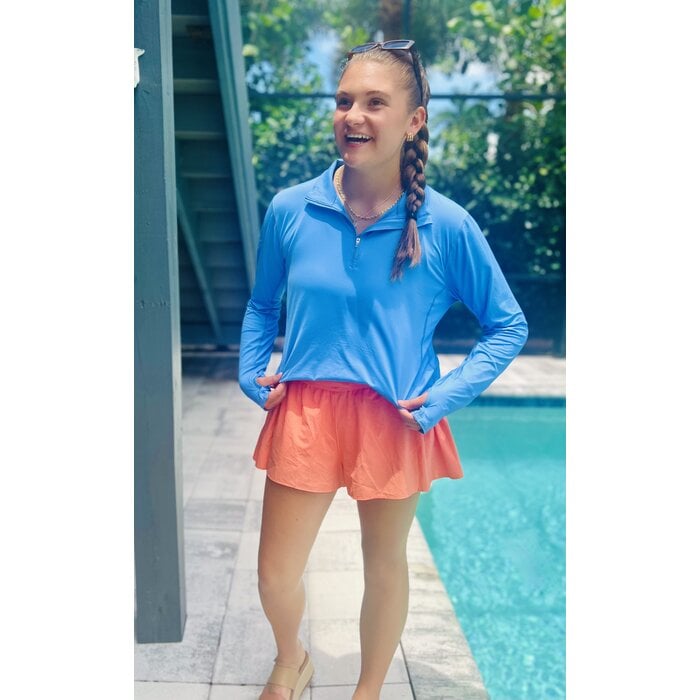 BloqUV Ladies 1/4 Zip - Indigo
