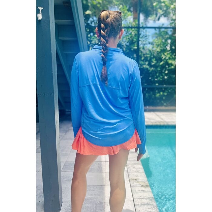 BloqUV Ladies 1/4 Zip - Indigo