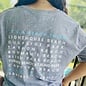 Seas The Day Ladies Short Sleeve V-Neck - Grey