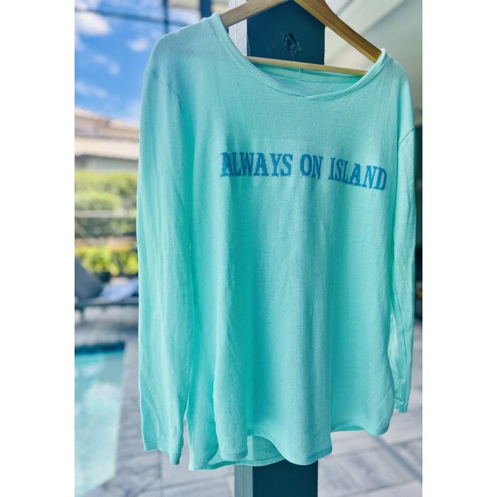 Always on Island Sweater - Mint