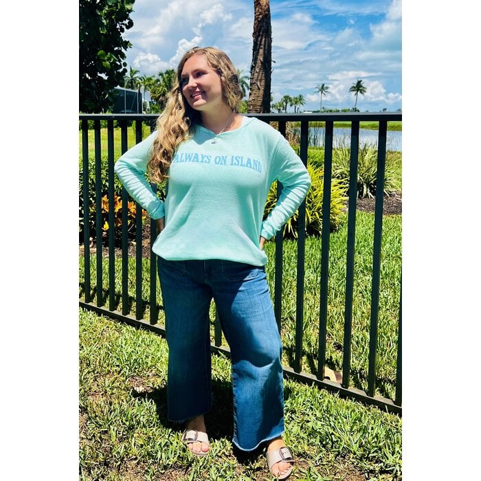 Always on Island Sweater - Mint