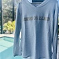 Always on Island Sweater - Lt Grey (Tan Font)