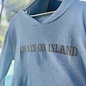 Always on Island Sweater - Lt Grey (Tan Font)