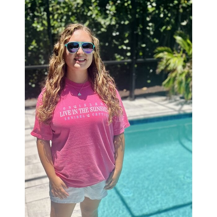 Live In The Sunshine Unisex Short Sleeve Coral