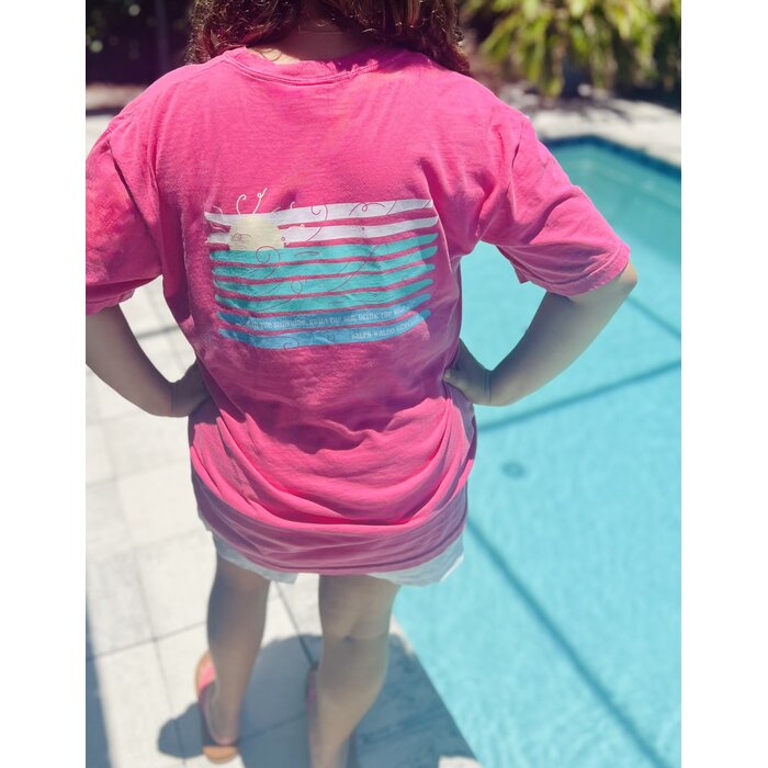 Live In The Sunshine Unisex Short Sleeve Coral