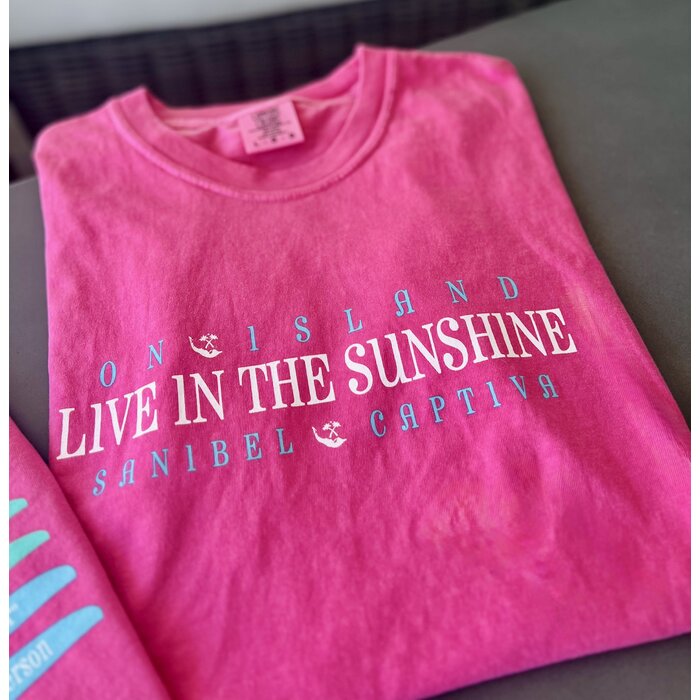 Live In The Sunshine Unisex Short Sleeve Coral