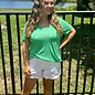Let's Flocking Go Ladies Vneck - Green