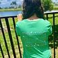 Let's Flocking Go Ladies Vneck - Green