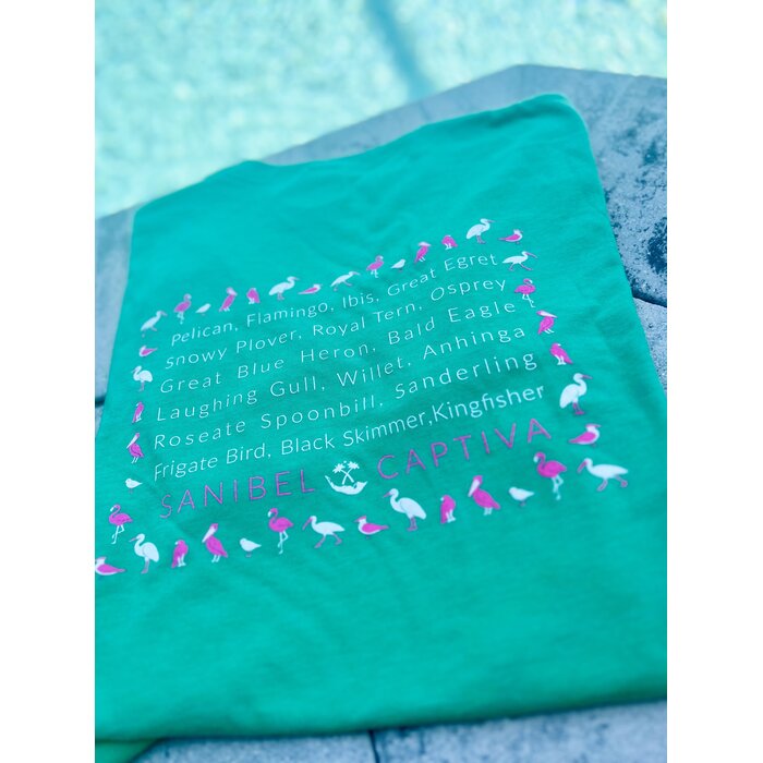 Let's Flocking Go Ladies Vneck - Green