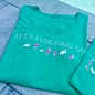 Let's Flocking Go Ladies Vneck - Green