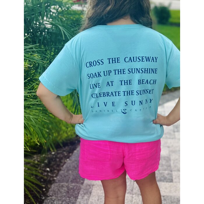 The List - Ladies Short Sleeve V-neck- Mint