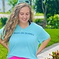 The List - Ladies Short Sleeve V-neck- Mint