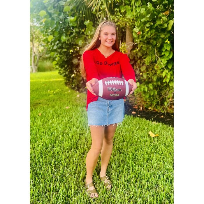 Go Dawgs Sweater - Ladies Red