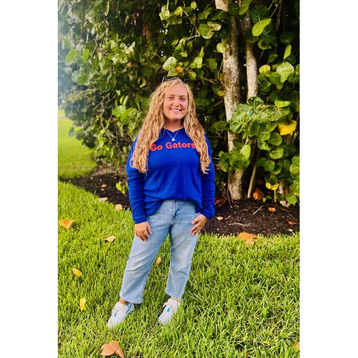 Go Gators Sweater- Ladies Blue