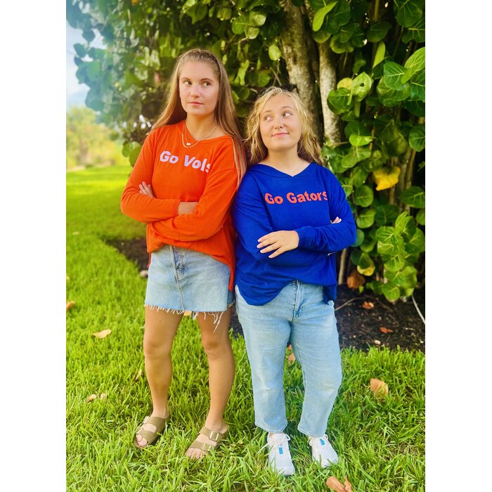 Go Gators Sweater- Ladies Blue