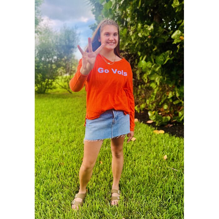 Go Vols Sweater - Ladies Orange