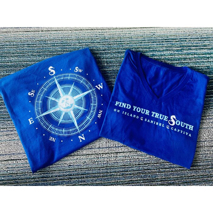 Find Your True South - Ladies V-neck Navy