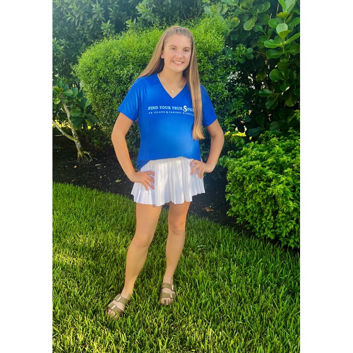 Find Your True South - Ladies V-neck Navy