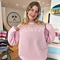 "I Am the Storm" Sweatshirt-Cotton Candy Pink