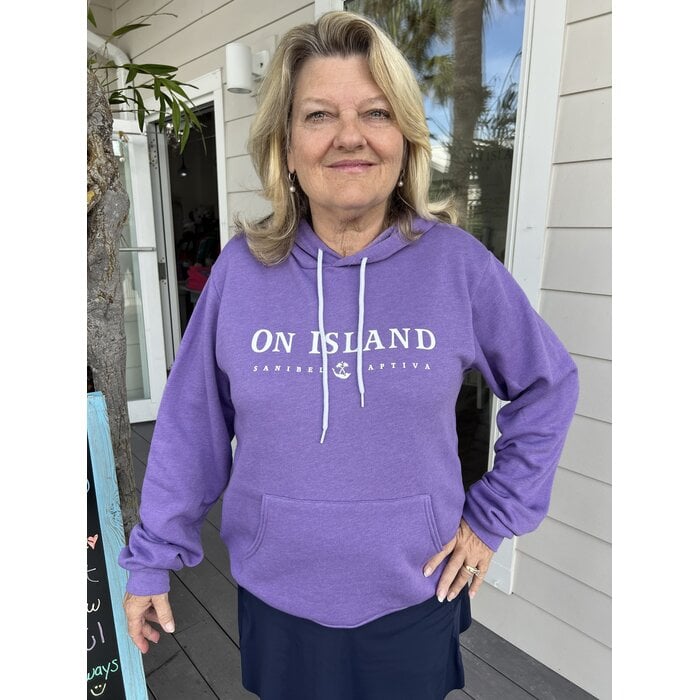 On Island Pullover Hoodie- Purple