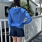 On Island Lightweight T-Shirt Hoodie - Blue