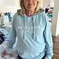 On Island Lightweight T-Shirt Hoodie - Aqua