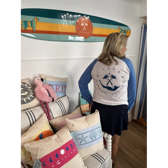 "Always On Island" Nautical Flags Long-Sleeve - Unisex White