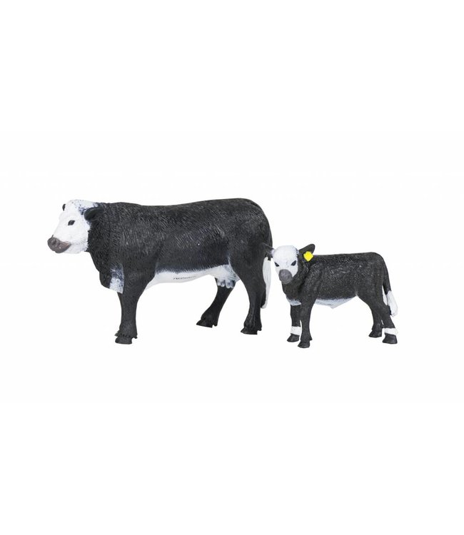 Black Baldy Cow Calf Pair Diamond T