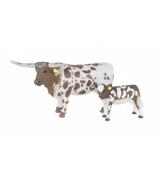 Big Country Toys Longhorn Cow & Calf Pair 405