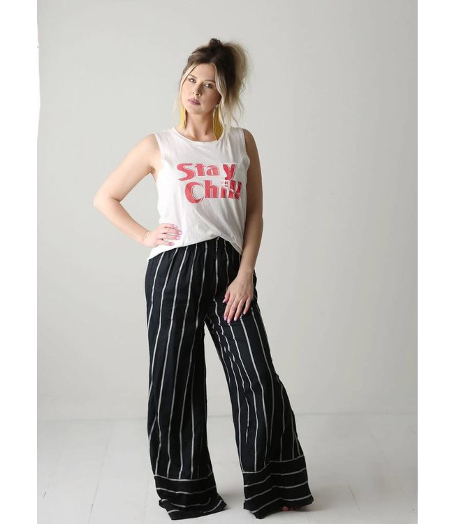 pants with vertical lines