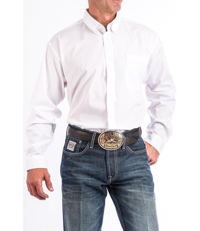Cinch Pinpoint White Shirt MT10320020