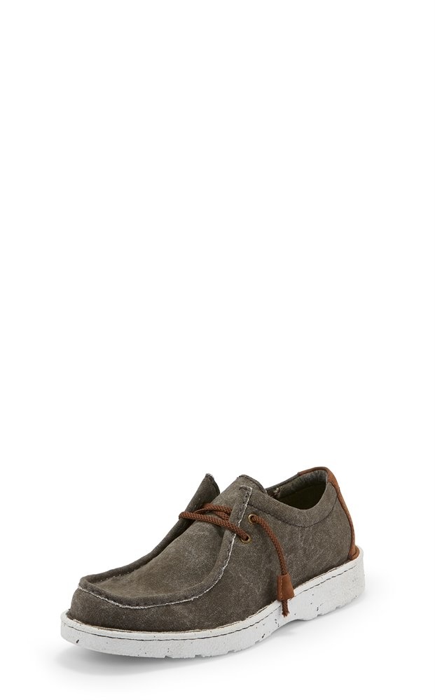Justin canvas wallabee sales