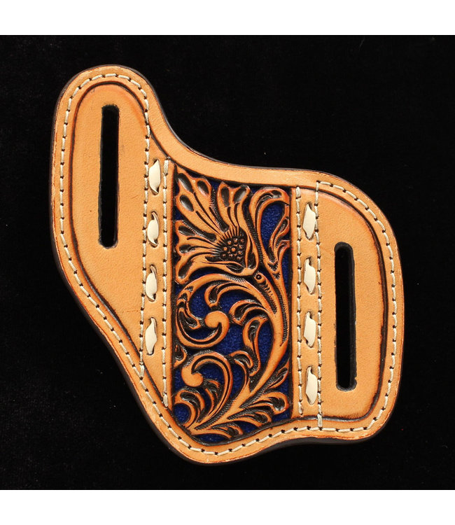 Natural Tooled Buck Stitch Sheath