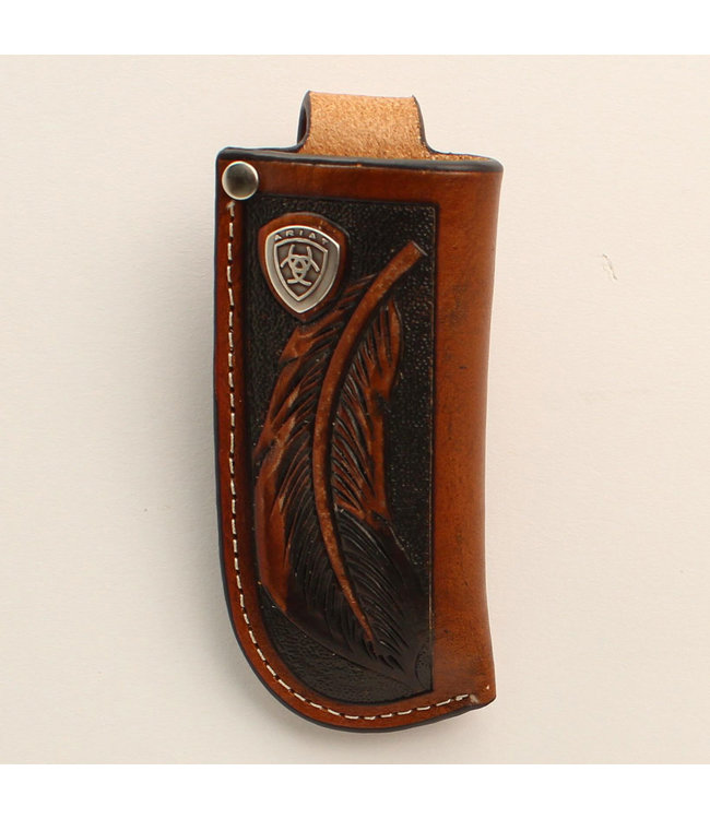 Ariat Feather tooled Knife Sheath