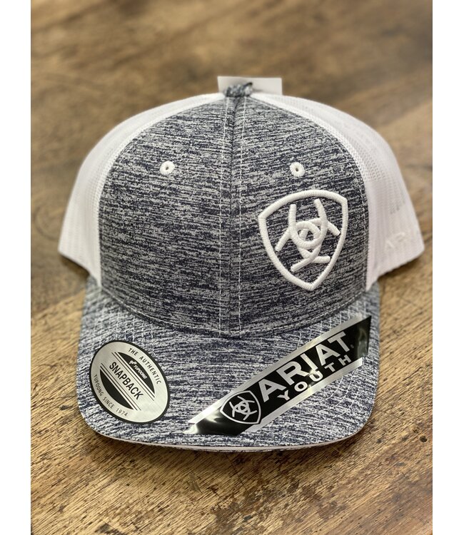 Youth Ariat Heather White Cap