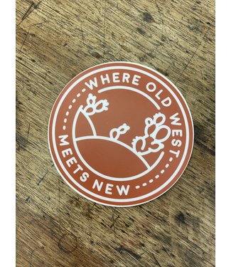 stickers NW Old West Circle Decal