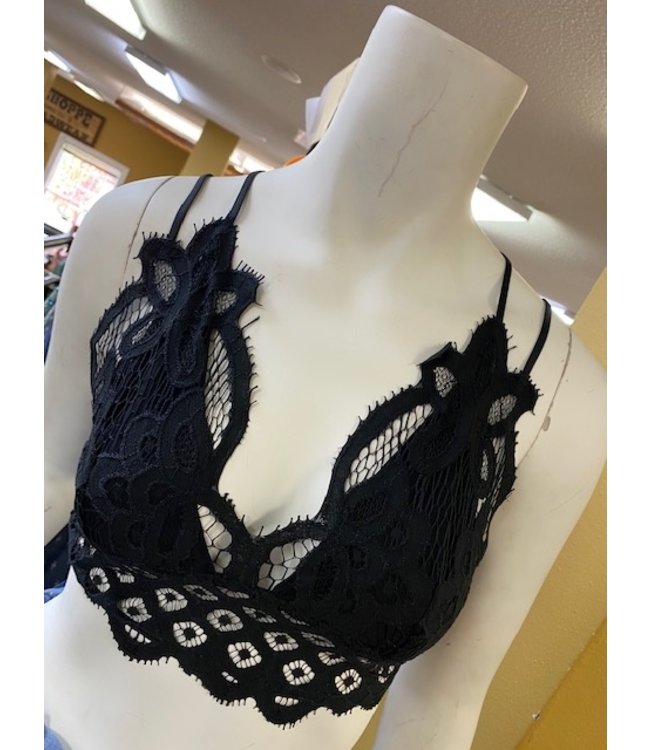 black diamond bralette