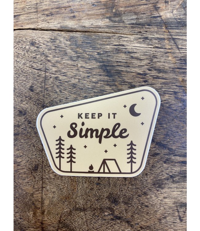 Keep It Simple Decal