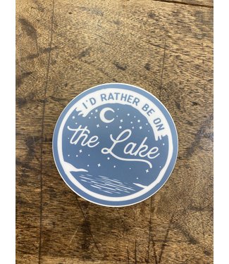 stickers NW Rather be on the lake decal