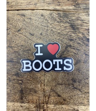 stickers NW I Heart Boots Decal