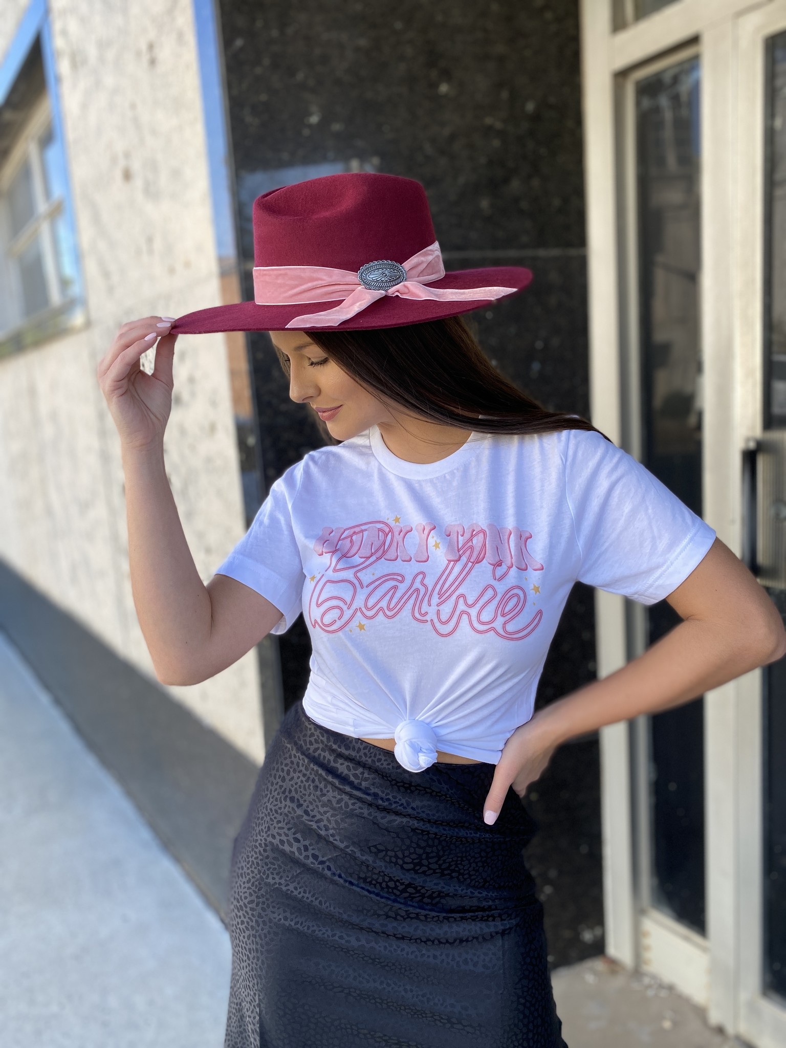 Honky Tonk Barbie tee - Diamond T 