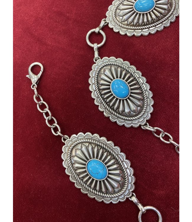 Ariat Chain Turquoise Concho Belt A1515836 R2