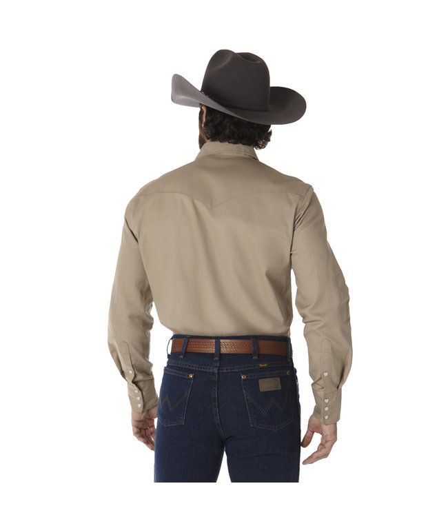 Wrangler Cowboy Cut Khaki Work Shirt