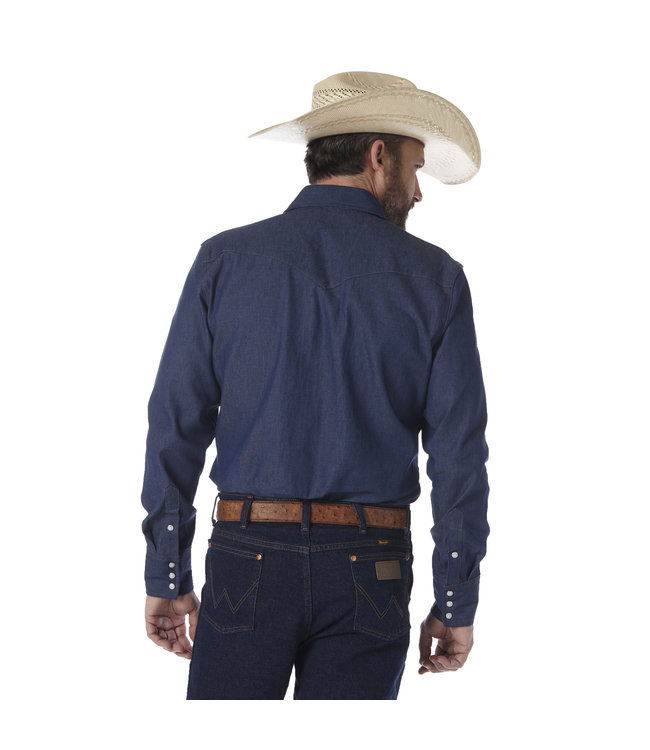 Wrangler Cowboy Cut Rigid Denim Work Shirt
